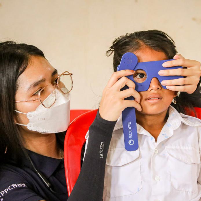 PPCBank, Khmer Sight Foundation Join Hands to Improve Children’s Eye Health in Schools